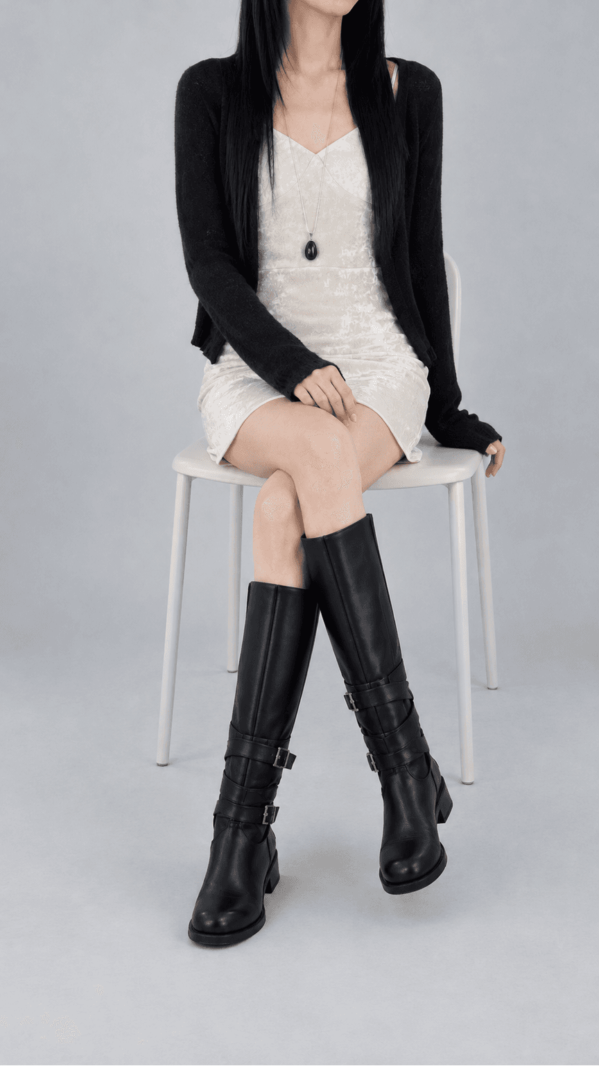 하프센스 벨벳 뷔스티에 미니 원피스 크림