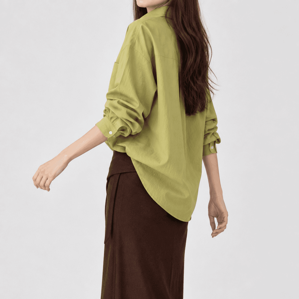 가을 루즈핏 포켓 셔츠 남방 올리브