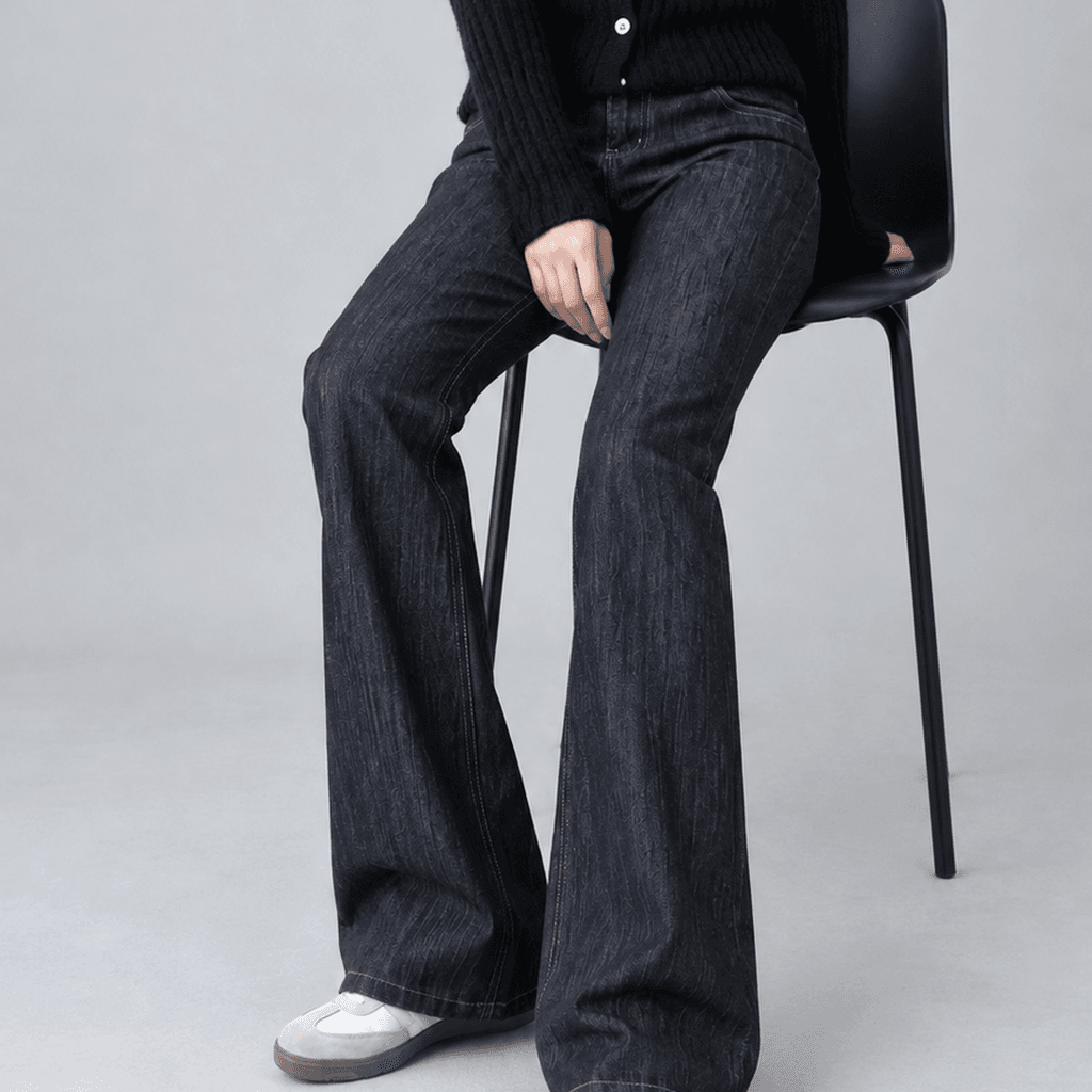 블룸메이 논페이드 부츠컷 데님 팬츠 진청